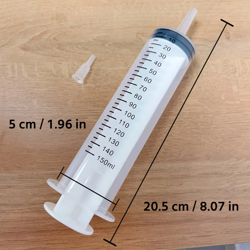 Large Sterile Sealed Syringe Pack 100550ml  Ideal for Pet Feeding