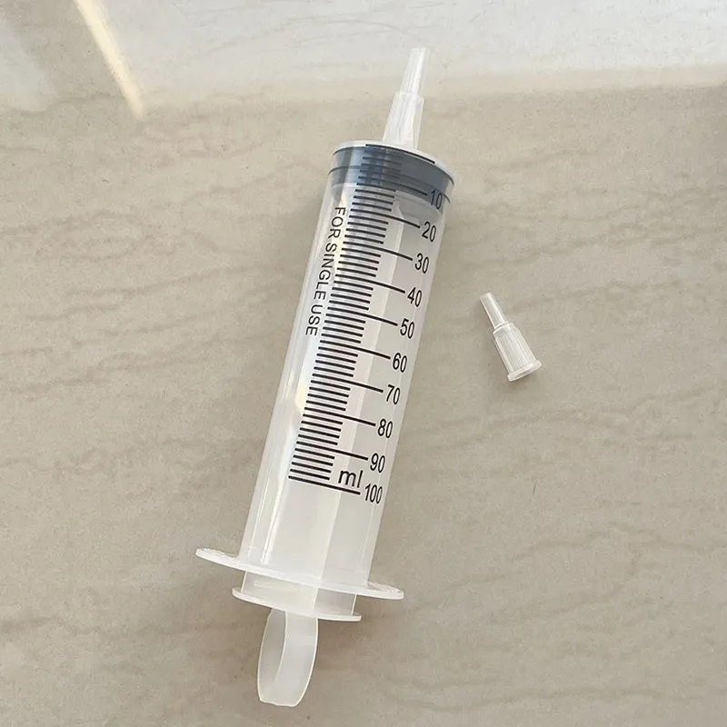 Large Sterile Sealed Syringe Pack 100550ml  Ideal for Pet Feeding