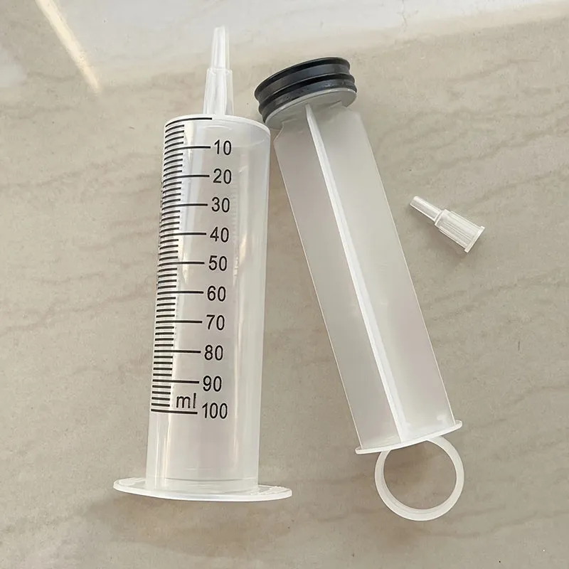 Large Sterile Sealed Syringe Pack 100550ml  Ideal for Pet Feeding