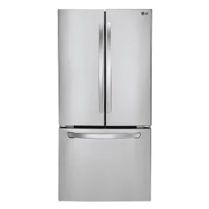 LG - 21.6 Cu. Ft. French Door Refrigerator - Stainless steel