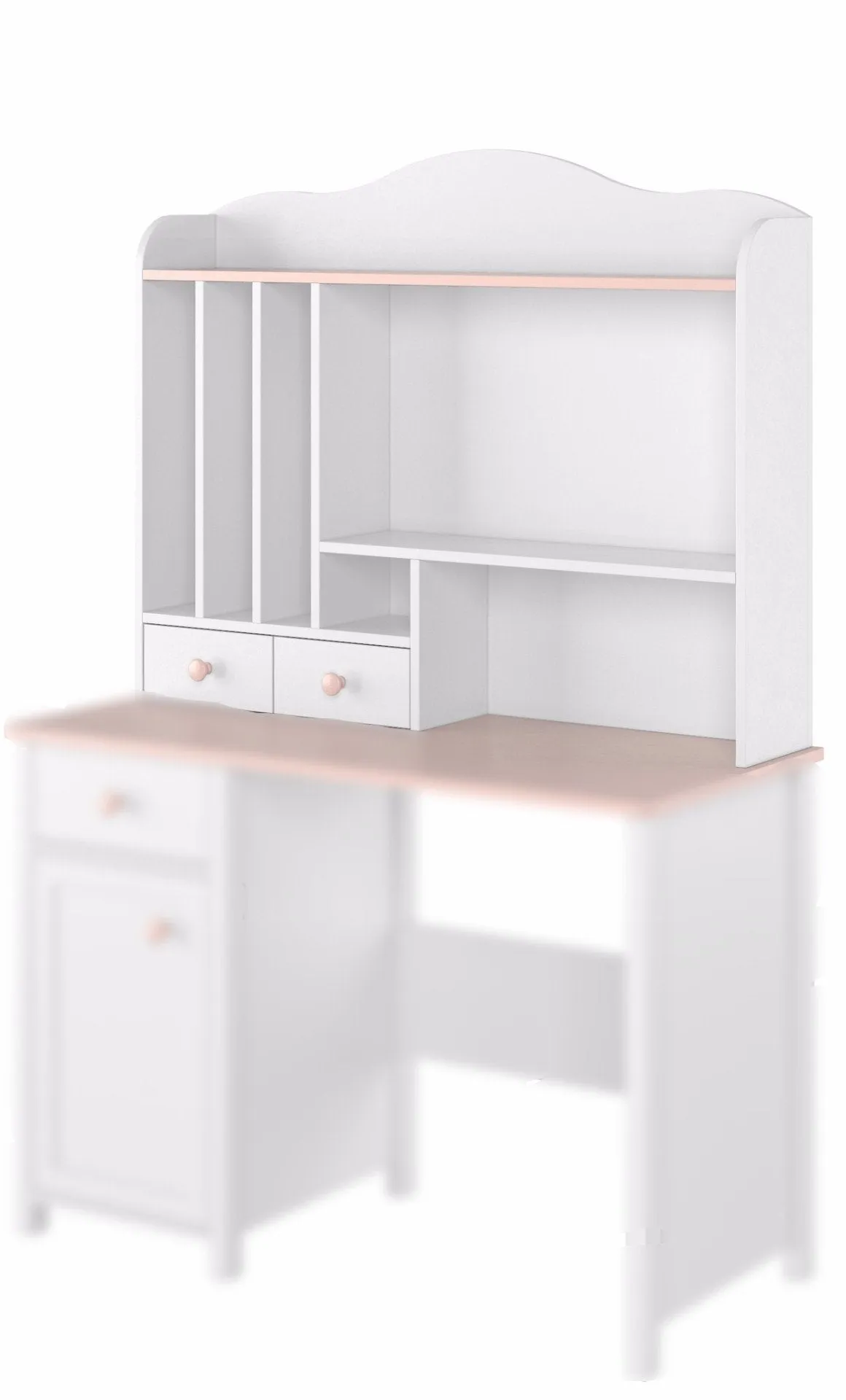 Luna LN-04 Desk Hutch 107cm