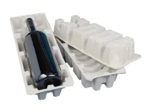 Magnum Wine Shipper Kit  - 2 pulp shipping trays & 1 outer shipping box