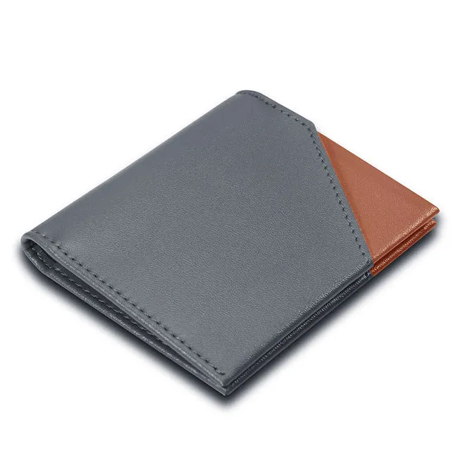 Men's RFID Ultra-Thin Leather Bifold Wallet