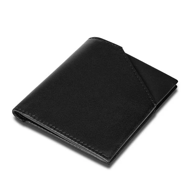 Men's RFID Ultra-Thin Leather Bifold Wallet