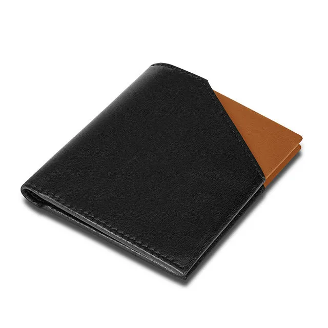 Men's RFID Ultra-Thin Leather Bifold Wallet