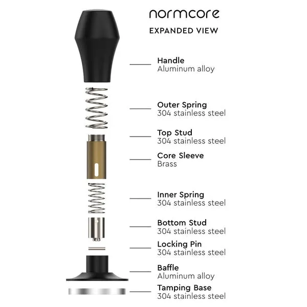 Normcore Spring-loaded Tamper V4 - Gold