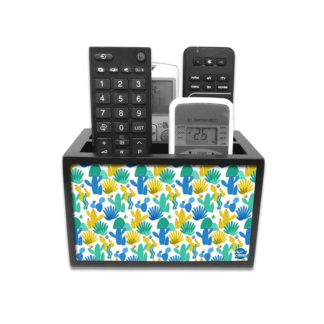 Organizer For TV AC Remotes -Cool Cactus Design