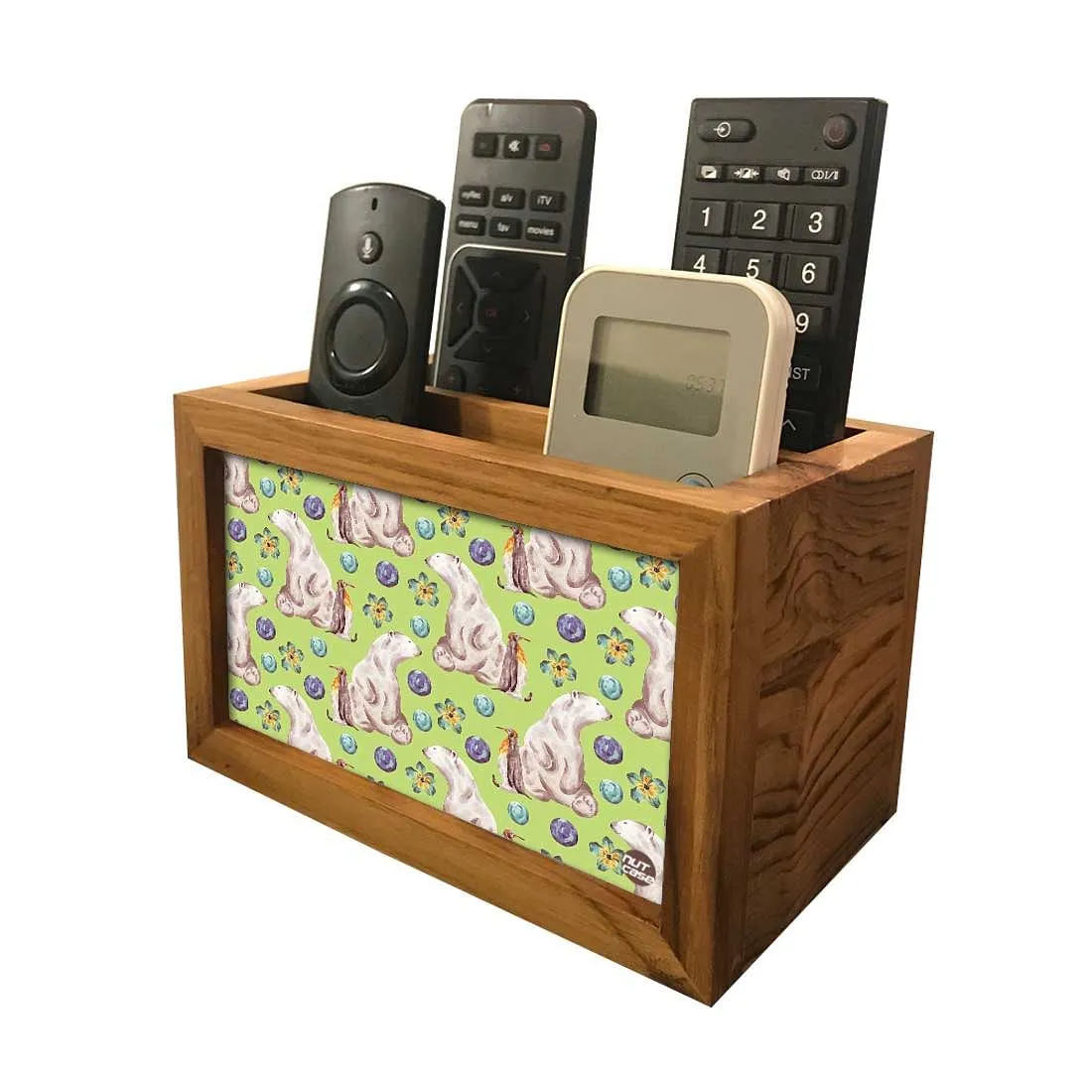 Organizer For TV AC Remotes - Polar Bear Forest