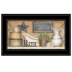 "Buttermilk Soap Co" By Carrie Knoff, Ready to Hang Framed Print, Black Frame