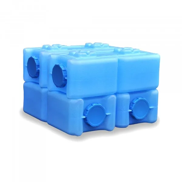 "Water Brick" Storage Containers x4 /  BPA Free / Stackable / 14 Gallons Total (by ReadyWise)