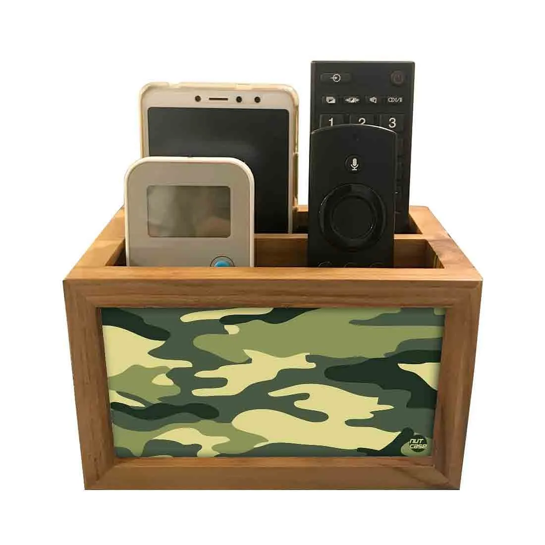 Remote Control Stand Holder Organizer For TV / AC Remotes -  Militray Camo