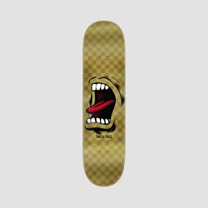 Santa Cruz Screaming Mouth Skateboard Deck Gold - 8"