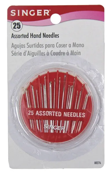 SINGER - Assorted Hand Needles in Compact - 25 Count