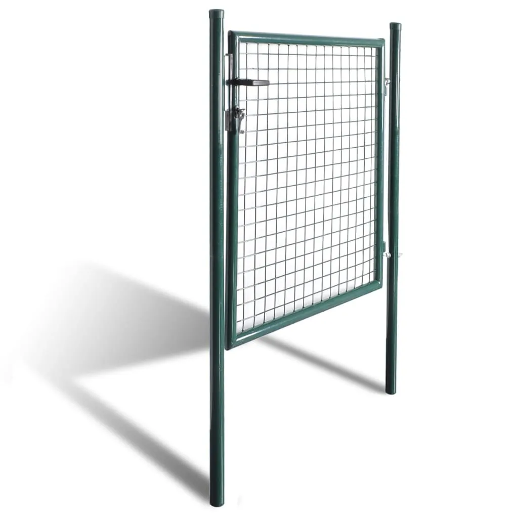 Single Door Fence Gate Powder-Coated Steel