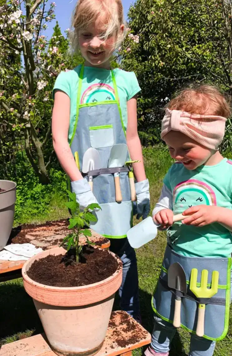 Small Foot Gardening Apron With Tools Playset