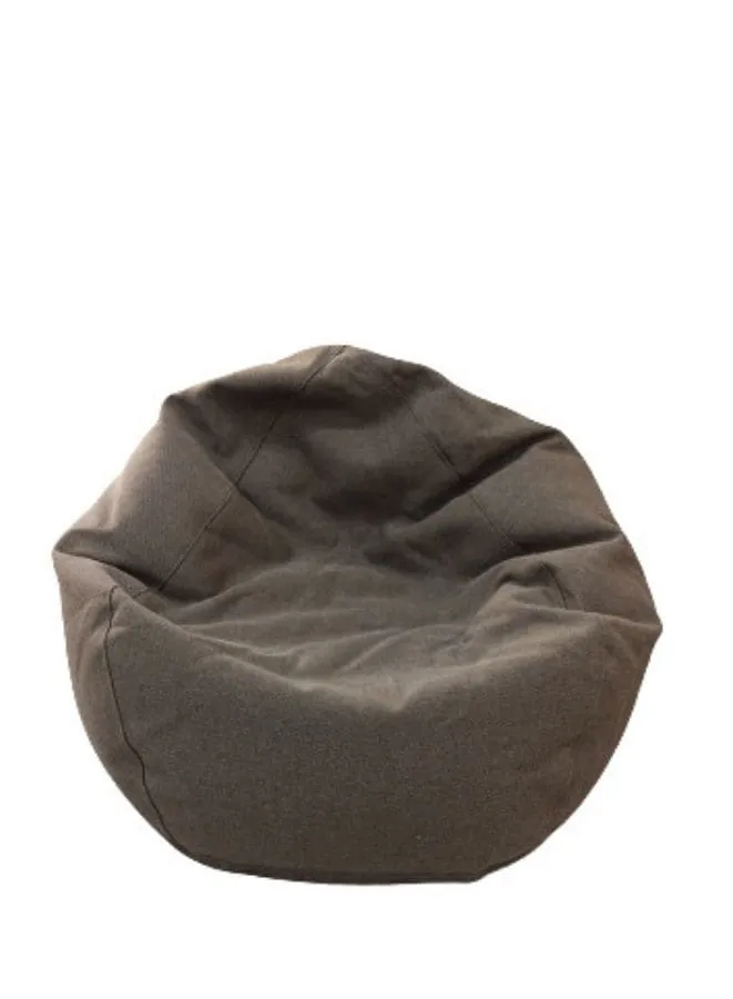 Solid Multi-Purpose Bean Bag With Polystyrene Filling, Large, Brown