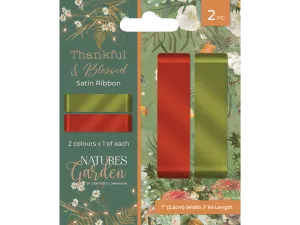 Thankful and Blessed Satin Ribbon