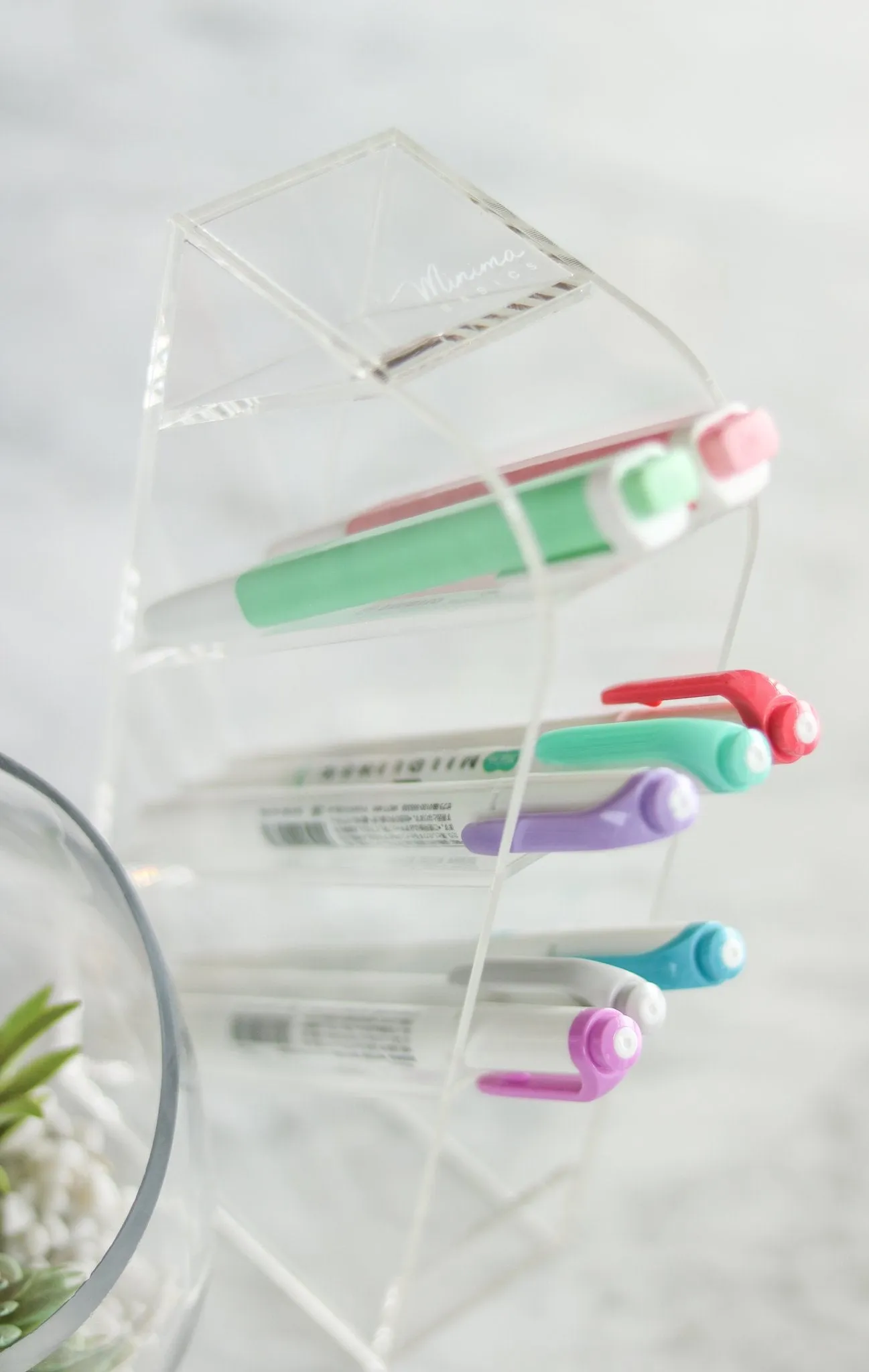 Trio essential acrylic desk organizers