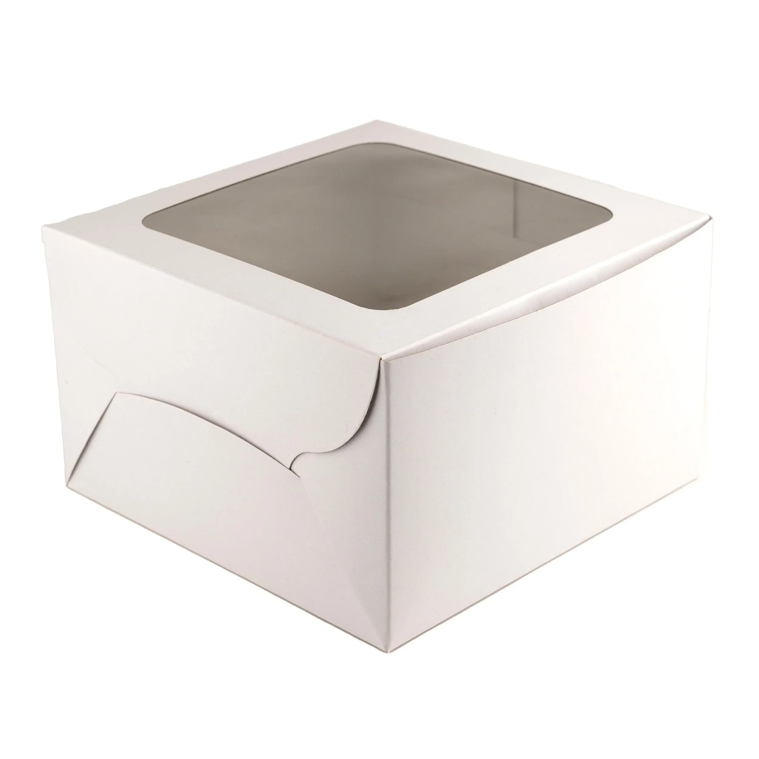 White Cake Box With Window | Pack of 25