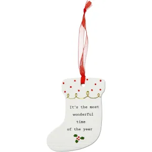 Wonderful Time 3.75" Stocking Ornament